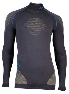 Ondershirt Uyn Men Evolutyon L/S Turtle Neck Charcoal Gold Atlantic