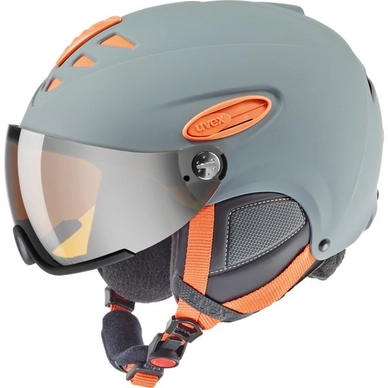 Ski Helmet Uvex Visor 300 Grey/Orange