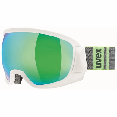 Masque de Ski Uvex Contest FM White Mat Mirror Green Clear
