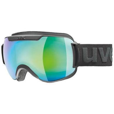 Masque de Ski Uvex Downhill 2000 FM Black Mat Mirror Green Clear