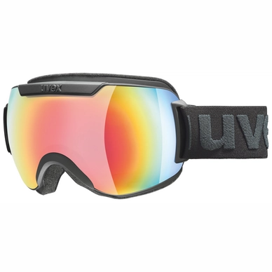 Masque de Ski Uvex Downhill 2000 FM Black Mat Mirror Rainbow Rose