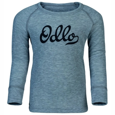 Funktionsunterhemd Odlo Suw Top Crew Neck L/S Active Originals Warm Grey Melange Kinder