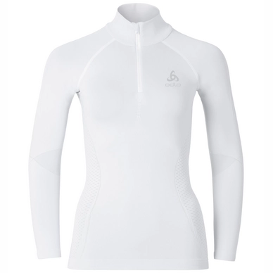Ondershirt Odlo L/S Turtle Neck 1/2 Zip Evolution Women White
