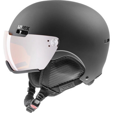 Skihelm Uvex Hlmt 500 Visor Black Mat
