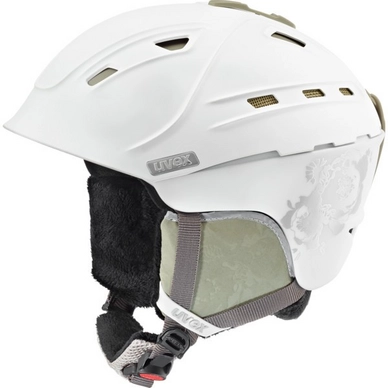 Ski Helmet Uvex P2us Wl White Prosecco Matte