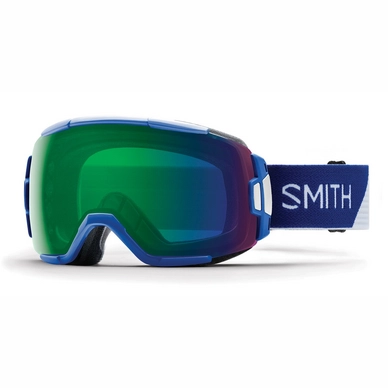 Masque de Ski Smith Vice Klein Blue Split / ChromaPop Everyday Green Mirror