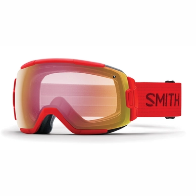 Masque de Ski Smith Vice Fire Frame Red Sensor Mirror