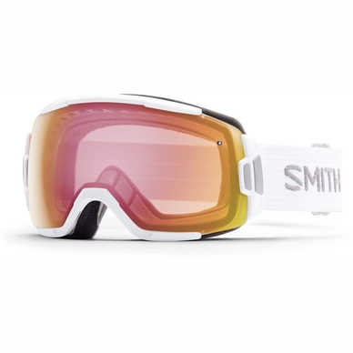 Skibril Smith Vice White Frame/Red Sensor Mirror Lens