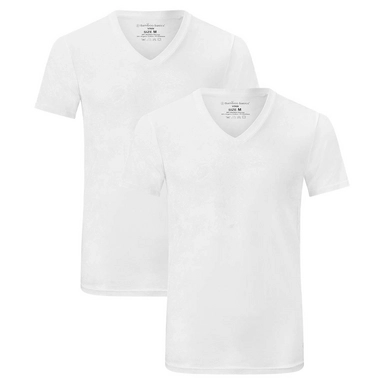 T-Shirt Bamboo Basics Vinn Optical White (2er Set) Herren