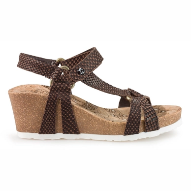 Sandale Panama Jack Violetta Snake B6 Napa Marron Brown Damen