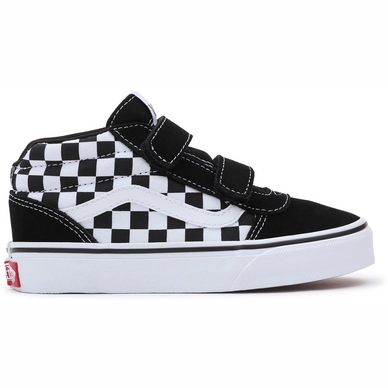 Sneaker Vans Ward Mid V Checkerboard Youth Black White