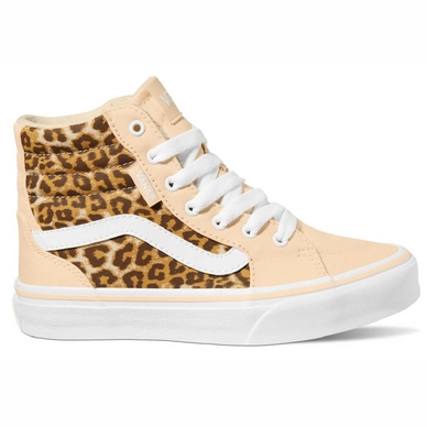 Vans Youth Filmore Hi Animal Pop Peach Beige White