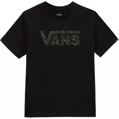 T-shirt Vans Garçons Checkered Vans Black Camo