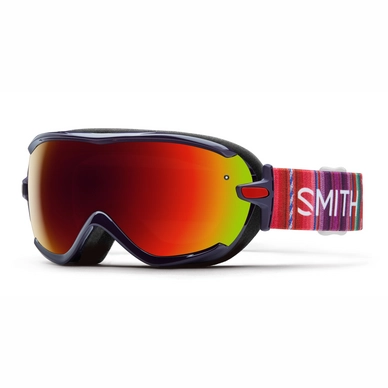 Masque de Ski Smith Virtue Black Cherry Cuzco Frame Red Sol-X Mirror