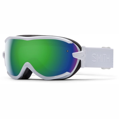 Skibril Smith Virtue White GBF Frame/Green Sol X Mirror Lens
