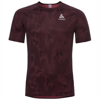 T-shirt de Sport Odlo Men Top Crew Neck S/S Vigor Syrah Black