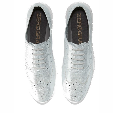 Cole Haan Zerogrand Wingtip Oxford Silver Shimmer