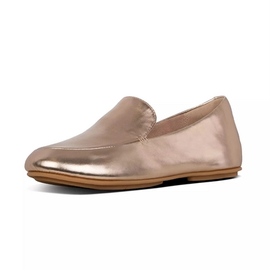 FitFlop Lena Metallic Loafers Rose Gold