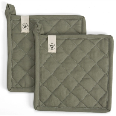 Pot Holder Walra Cook and Trial Army Green (Set of 2)