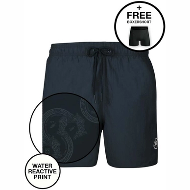 Swimming Trunks Muchachomalo Water React Men Print Grey
