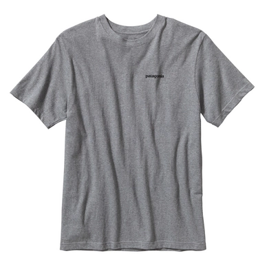 T-Shirt Patagonia Men's P-6 Logo Cotton Gravel Heather