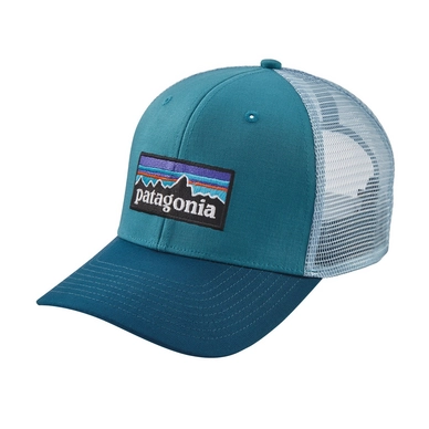 Pet Patagonia P-6 Logo Trucker Hat Filter Blue