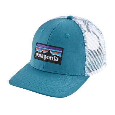 Cap Patagonia P-6 Logo Trucker Hat Lumi Blue