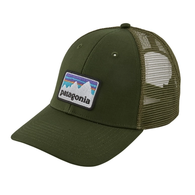 Cap Patagonia Shop Sticker Patch LoPro Trucker Hat Nomad Green