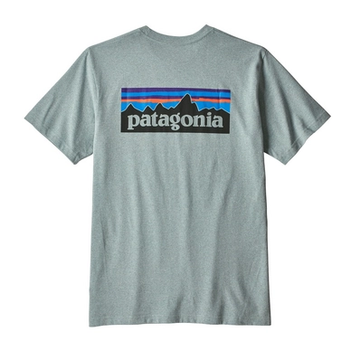 T-Shirt Patagonia Men's P-6 Logo Responsibili-Tee Cadet Blue