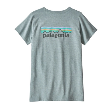 T-Shirt Patagonia Women's Pastel P-6 Logo Responsibili-Tee Cadet Blue