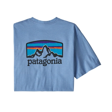 Tee Shirt Patagonia Mens Fitz Roy Horizons Responsibili-Tee Wilder Blue