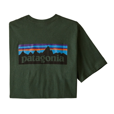 T- Shirt Patagonia Mens P-6 Logo Pocket Responsibili-Tee Alder Green