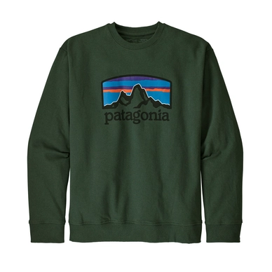 Trui Patagonia Mens Fitz Roy Horizons Uprisal Crew Sweatshirt Alder Green