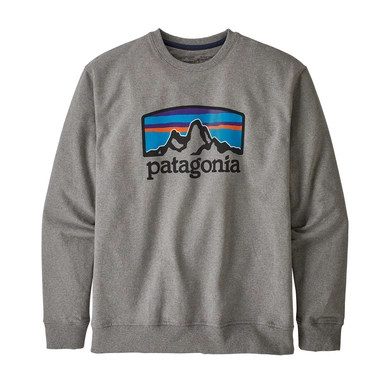 Trui Patagonia Mens Fitz Roy Horizons Uprisal Crew Sweatshirt Gravel Heather