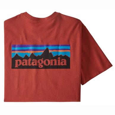 T-Shirt Patagonia Homme P6 Logo Responsibili Tee Hot Ember
