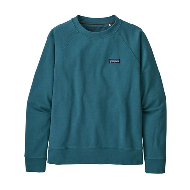 Pull Patagonia Femme P-6 Label Organic Crew Sweatshirt Abalone Blue