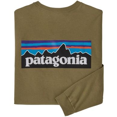 T-Shirt Patagonia Homme L/S P6 Logo Responsibili-Tee Moray Khaki