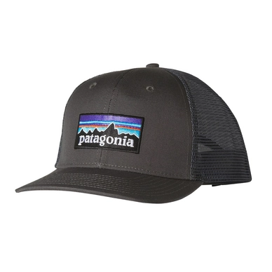 Kappe Patagonia P-6 Logo Trucker Hat Forge Grey