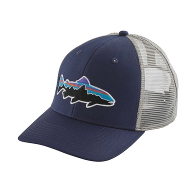 Cap Patagonia Fitz Roy Trout Trucker Hat Classic Navy w/Drifter Grey