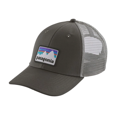 Cap Patagonia Shop Sticker Patch LoPro Trucker Hat Forge Grey
