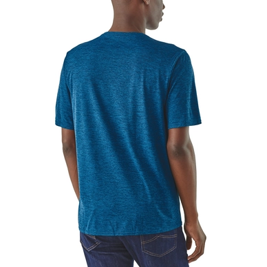 T-Shirt Patagonia Men's Capilene Cool Daily Graphic Shirt Line Logo Ridge Big Sur Blue X-Dye