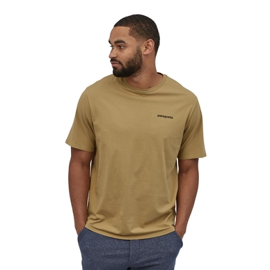 T-Shirt Patagonia Homme P6 Logo Organic T-Shirt Classic Tan