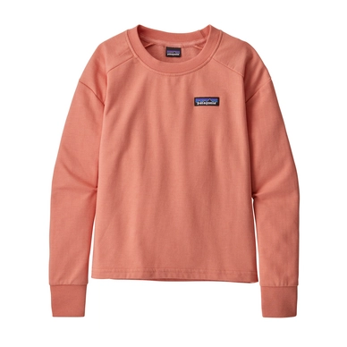Pull Patagonia Fille LW Crew Sweatshirt P6 Label Mellow Melon