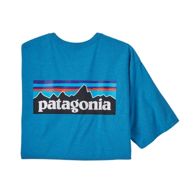 T-Shirt Patagonia Men P-6 Logo Responsibili-Tee Anacapa Blue