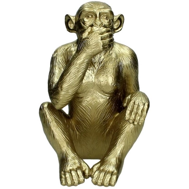 Ornament HD Living Monkey Gold 17,4 x 16,2 cm