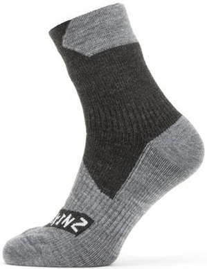 Sok Sealskinz Unisex Waterproof All Weather Ankle Length Black Grey Marl