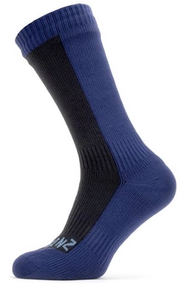 Sok Sealskinz Unisex Waterproof Cold Weather Mid Length Black Navy Blue