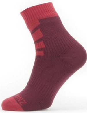 Sok Sealskinz Unisex Waterproof Warm Weather Ankle Length Red