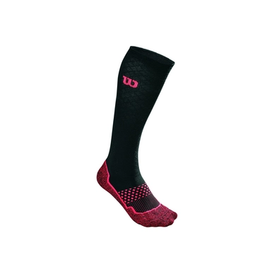 Tennissocke Wilson Amplifeel Knee Sock Evening Blue Fiery Coral (1 Paar) Damen