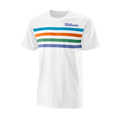 Tennisshirt Wilson Men Slams Tech Tee White